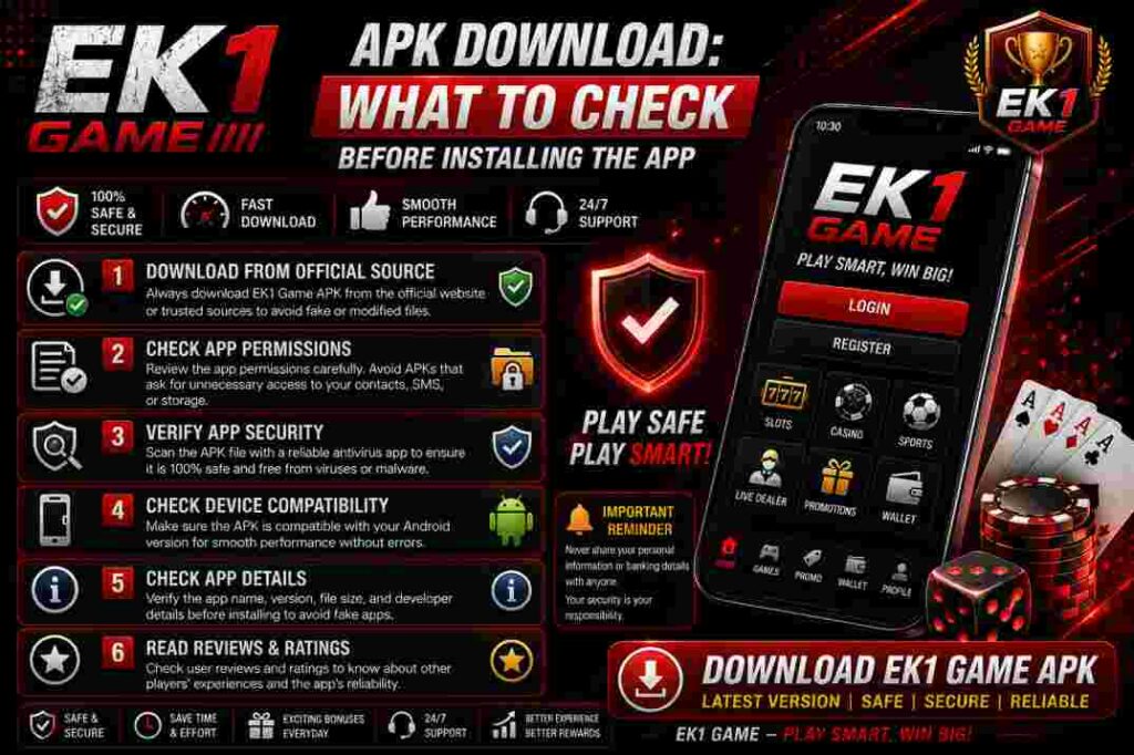 EK1 APK Download guide for Android installation