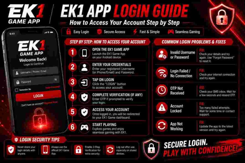 EK1 APP Login Guide – Step-by-Step Account Access