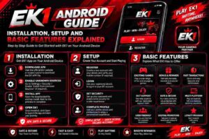 EK1 Android Guide for installation, setup and basic features